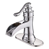 Bwe Grifo De Baño Cromado Para Lavabo De Cascada, Grifos De