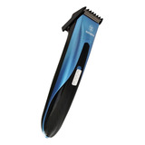 Cortadora De Pelo Barba Máquina Inalámbrica Recargable Usb Color Negro Y Azul