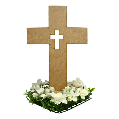 8pzs Recuerdos Cruz Religiosa Confirmacion Bautizo Mdf Rb232 | Meses sin interés