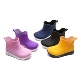 Zapatos De Lluvia Cortos Para Niños Antideslizantes Y Transp