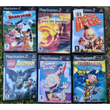 Lote 12 Juegos De Playstation 2 Tematica Infantil / Juvenil