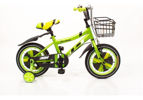 Bicicleta Infantil Rainbow Rodado 14 Rbw Color Verde