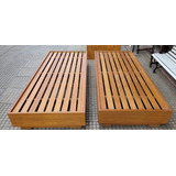 Camas Madera Una Plaza 0,85 X 1,95 X 34 Alto Hay 2 Iguales