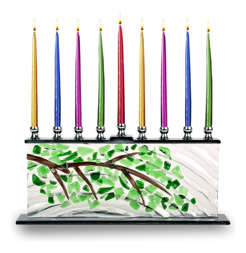 Menorah/candelabro Ner Mitzvah Multicolored