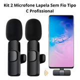 Microfone Duplo Celular S/fio Android Usb-c Samsung Motorola
