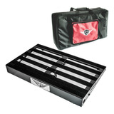 Pedalboard Monster 80x50 Com Bag Creationfd Cor Preto Vermelho