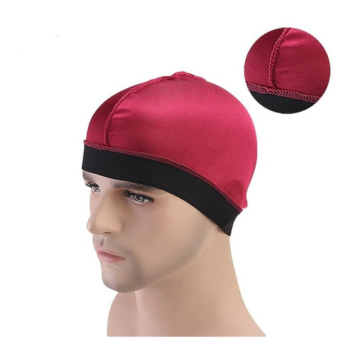 Gorro Saten Licrado Unisex Cabello Corto Rebelde Dormir 