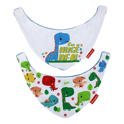 Fisher Price - Set 2 Baberos Pañoleta No Azul Unitalla | Meses sin interés