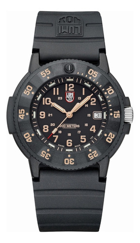 Luminox Original Navy Seal 3001.evo.or Fotos Reales Color De La Malla Negro Color Del Bisel Negro Color Del Fondo Negro