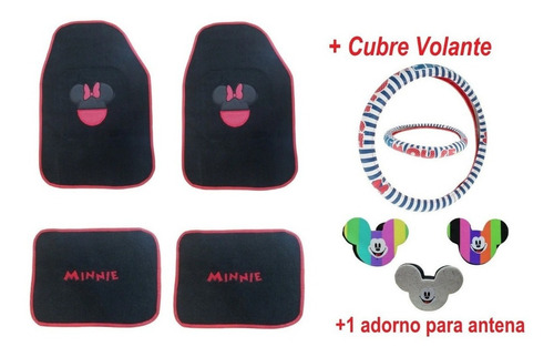 Tapetes Y Funda Volante Minnie Mouse Nissan March 2009