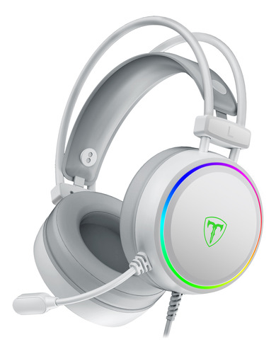 Auriculares Gamer T-dagger Sona Blanco Usb 7.1 Rgb Microfono