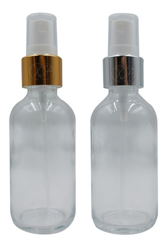 Atomizador De Vidrio 60 Ml Transparente Perfume X 10 Piezas
