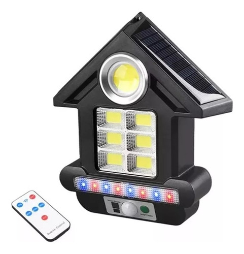 Lampara Reflector Con Panel Solar Led 7 Lente Sensor Control