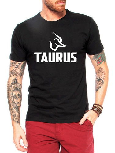 Camiseta Taurus Atirador Camisa Esporte Tiro Pistola 
