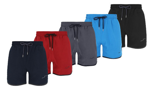 Paquete 5 Shorts Deportivos Stretch Hombre Ejercicio Comodos