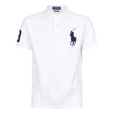 Tipo Polo Ralph Lauren Big Pony Caballero Blanca.