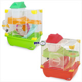 Jaula Plastica Hamster Land Verde Plataforma Casa Sunny