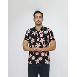 Camisa Manga Curta Viscose Estampa Floral