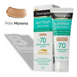 Protetor Solar Facial Neutrogena Sun Fresh- Morena Fps70 40g