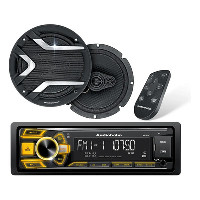 Combo Autoestereo 1 Din Bocinas 6.5puLG Audiobahn Aa400combo