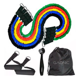 Set Kit 5 Bandas Fitness 9piezas Accesorios Ejercicio