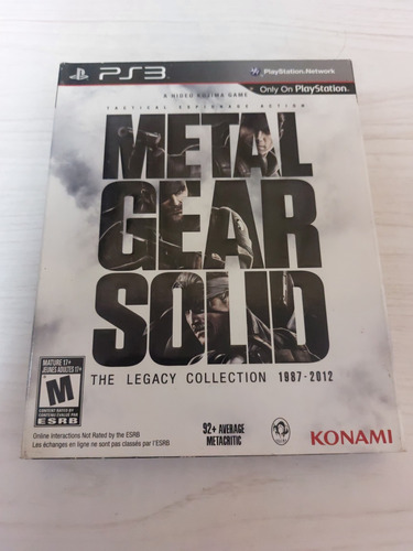 Metal Gear Solid Legacy Collection  1987-2012 Artbook Ps3 