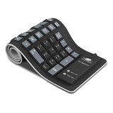 Sungwoo Teclado Enrollable Plegable De Silicona, Con Cable U