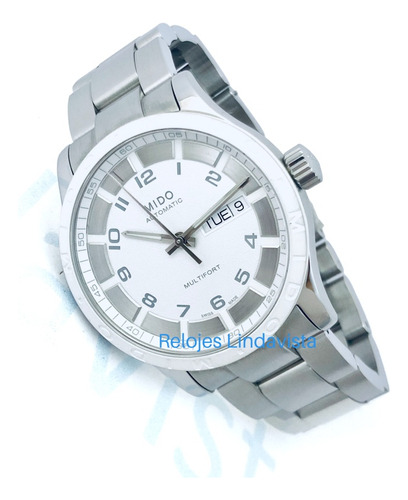 Reloj Mido Multifort Gent Blanco Automático Acero