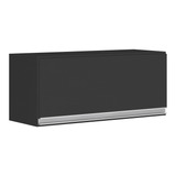 Armário Aéreo Multiuso Geladeira Lux 60cm 100% Mdf Preto