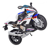 Maqueta De Moto 1:12 Para Bmw S1000rr 2021 Versión Blanca