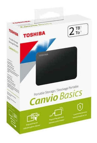 Disco Duro Externo Toshiba Canvio Basics  2tb Negro