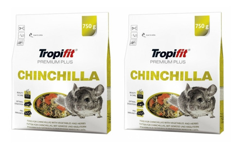 Tropifit Alimento C/verduras Y Heno Para Chinchilla 2pz