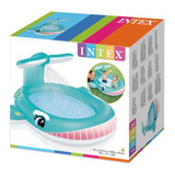 Piscina Hinchable Intex De Ballena Con Aspersor Para Niños