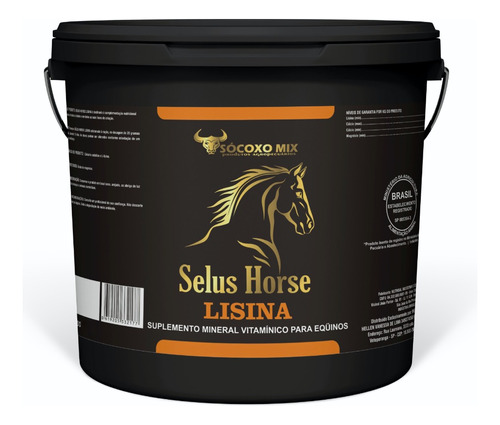 Suplemento Crescer Potros Equino Cavalo - Sélus Lisina 2,5kg
