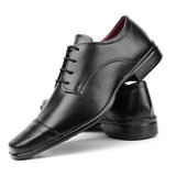 Sapato Social Masculino Modelo De Amarrar Preto Ou Marrom 