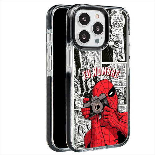 Funda Para iPhone Spiderman Fotógrafo Personalizado Nombre