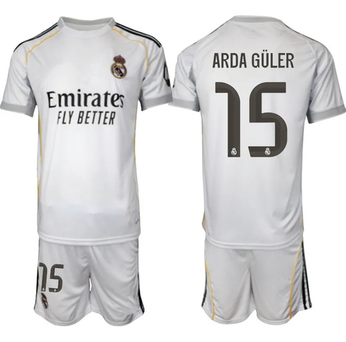 Zqf 25/26 Real Madrid, Uniforme De Fútbol Nº 15 De Arda