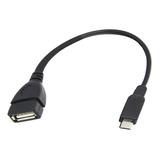 Adaptador Micro Usb Otg V8 Macho Conversor Para Usb Fêmea