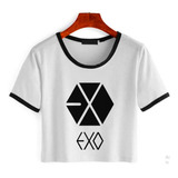 Remera Corta Exo Kpop