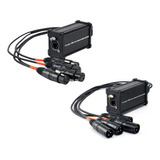 Cable Caja Rj45 - Xlr (kit Caja 4 Macho + Caja 4 Hembra)