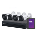 Kit 4 Camaras Bullet 5mp Audio Metalicas Dvr Wizsense 500gb