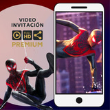 Video Invitación Spiderman Hombre Araña - Miles Morales