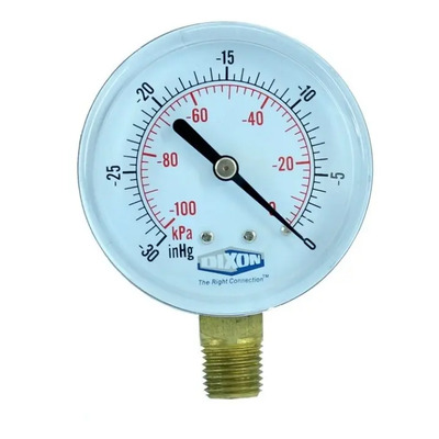 Vacuómetro Diafragma Dixon DGL305 5 psi 6.35 cm Conexión 1\u002F4 Inferior | Meses sin interés