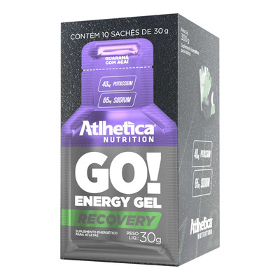 GO! Recovery Gel 10 sachês de 30g Atlhetica Nutrition Sabor Guaraná com Açaí | MercadoLivre
