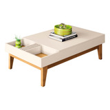 Mesa De Centro  Norma H01 Off White/cinamomo - Mpozenato