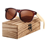 Gafas De Sol De Madera Barcur Polarizadas Bc4176 Estuche