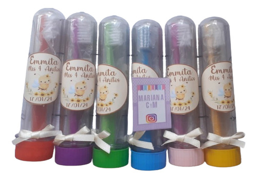 Souvenir Infantil Cepillo De Dientes+tubo Personalizado X 5u