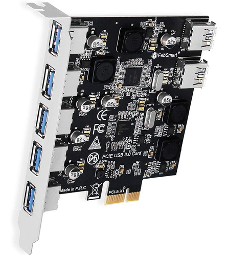 7 Puertos Usb 3 0 Supervelocidad 5gbps Pci Express Tarj...