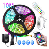 Luminária Led Colorida Rgb De 10m Para Quarto Sala De Escrit