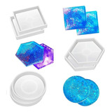 Set De Moldes De Silicona Para Resina Posavasos 31 Pcs 